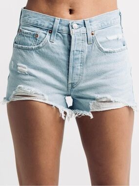 Gap 1969 Cheeky Surf Distressed Denim Cutoff Shorts Women’s Size 0 25 Light Wash